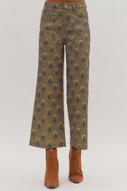 Olive Print Pant