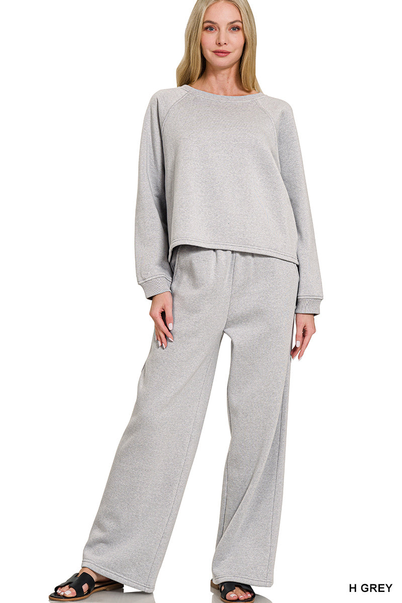 Fleece Heather Grey Set