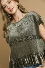 Load image into Gallery viewer, Olive Smocked Top and Pant
