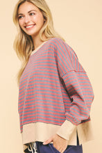 Load image into Gallery viewer, Vintage Red Stripe Sweatshirt
