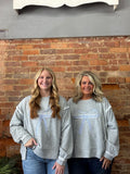 Heather Grey Bow Pullover