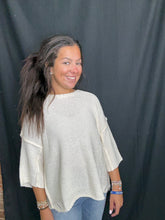 Load image into Gallery viewer, Ivory Half Sleeve Sweater
