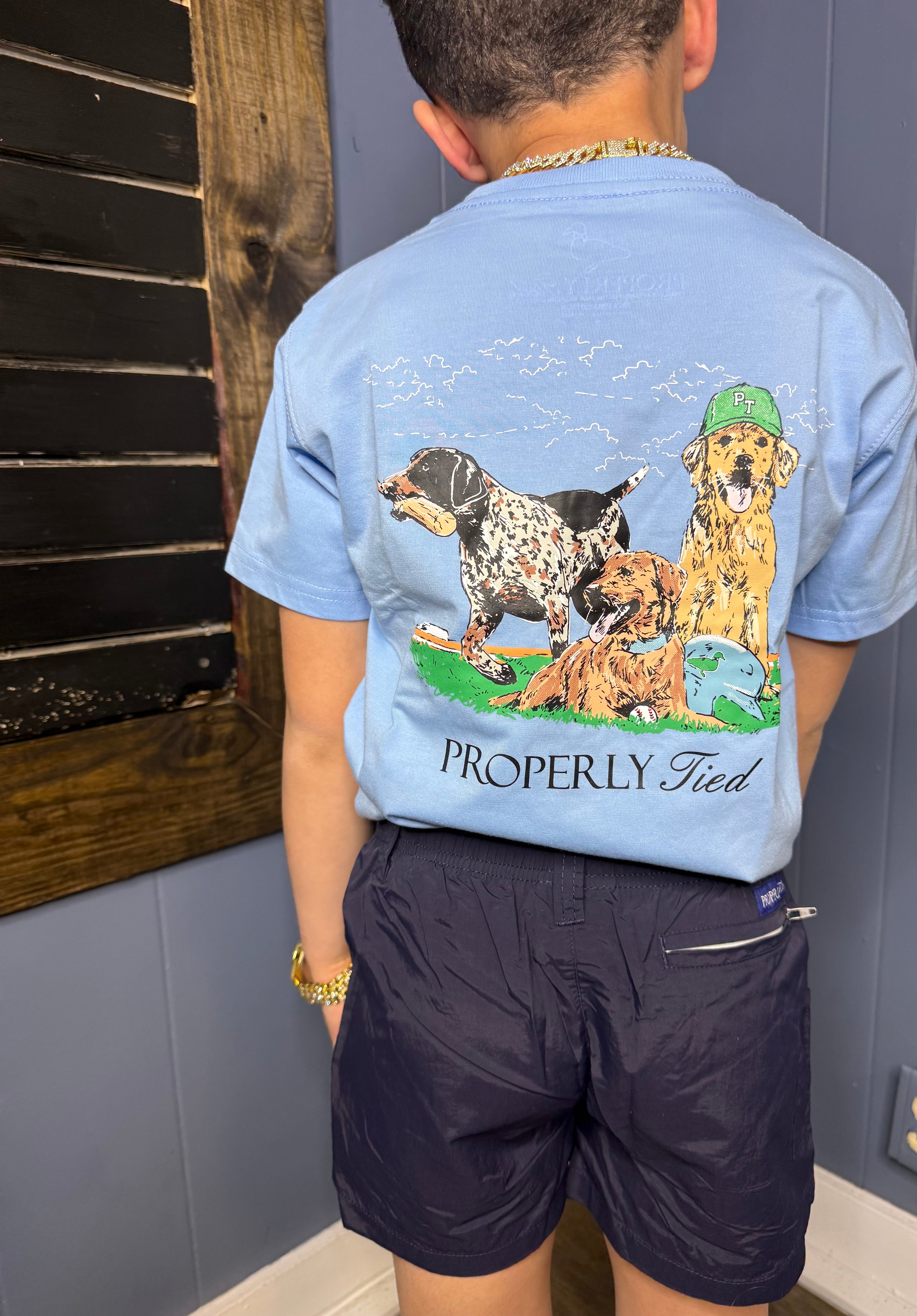Diamond Dogs Short Sleeve Tee- Light Blue