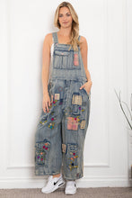 Load image into Gallery viewer, Denim Patch Overalls
