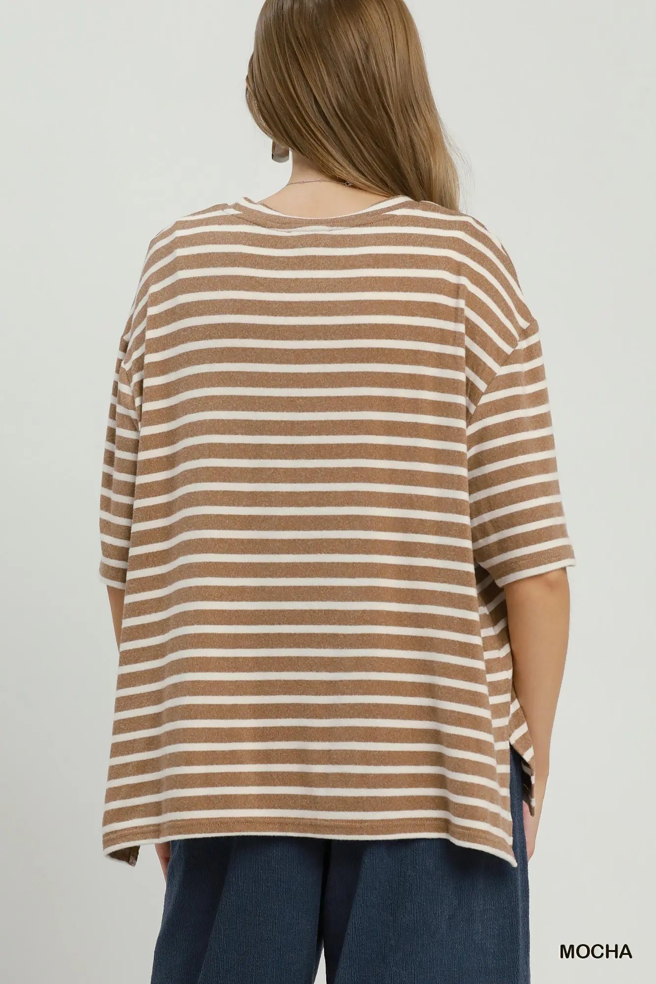 Mocha/Cream Striped Set