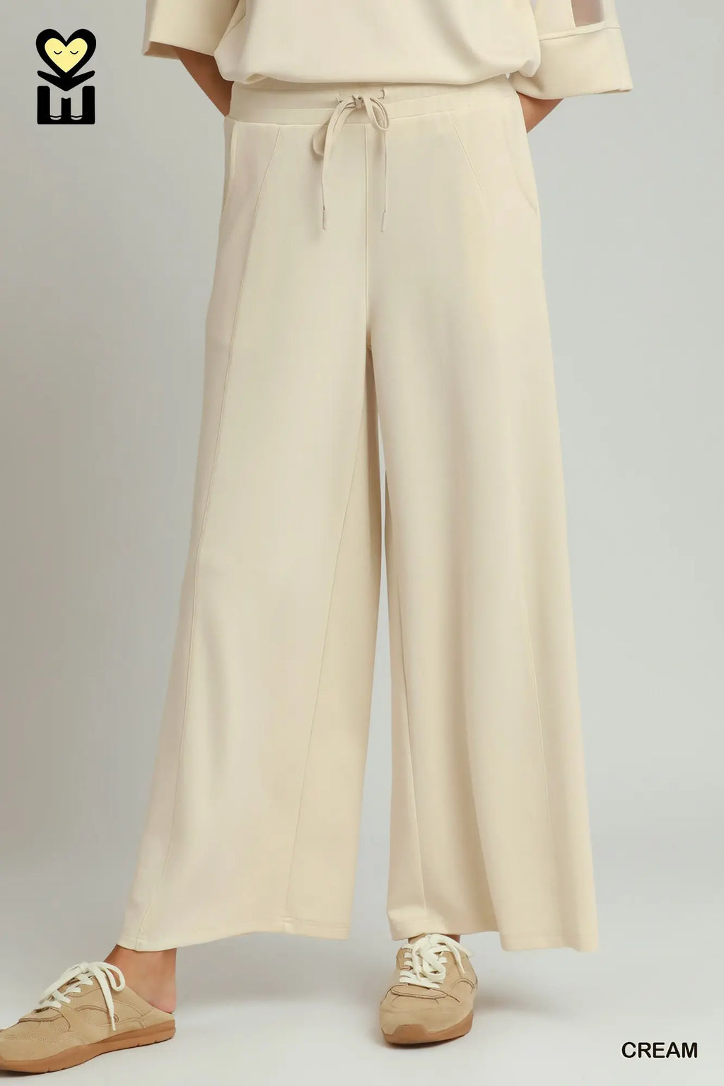 Cream Luxe Knit Pant Set