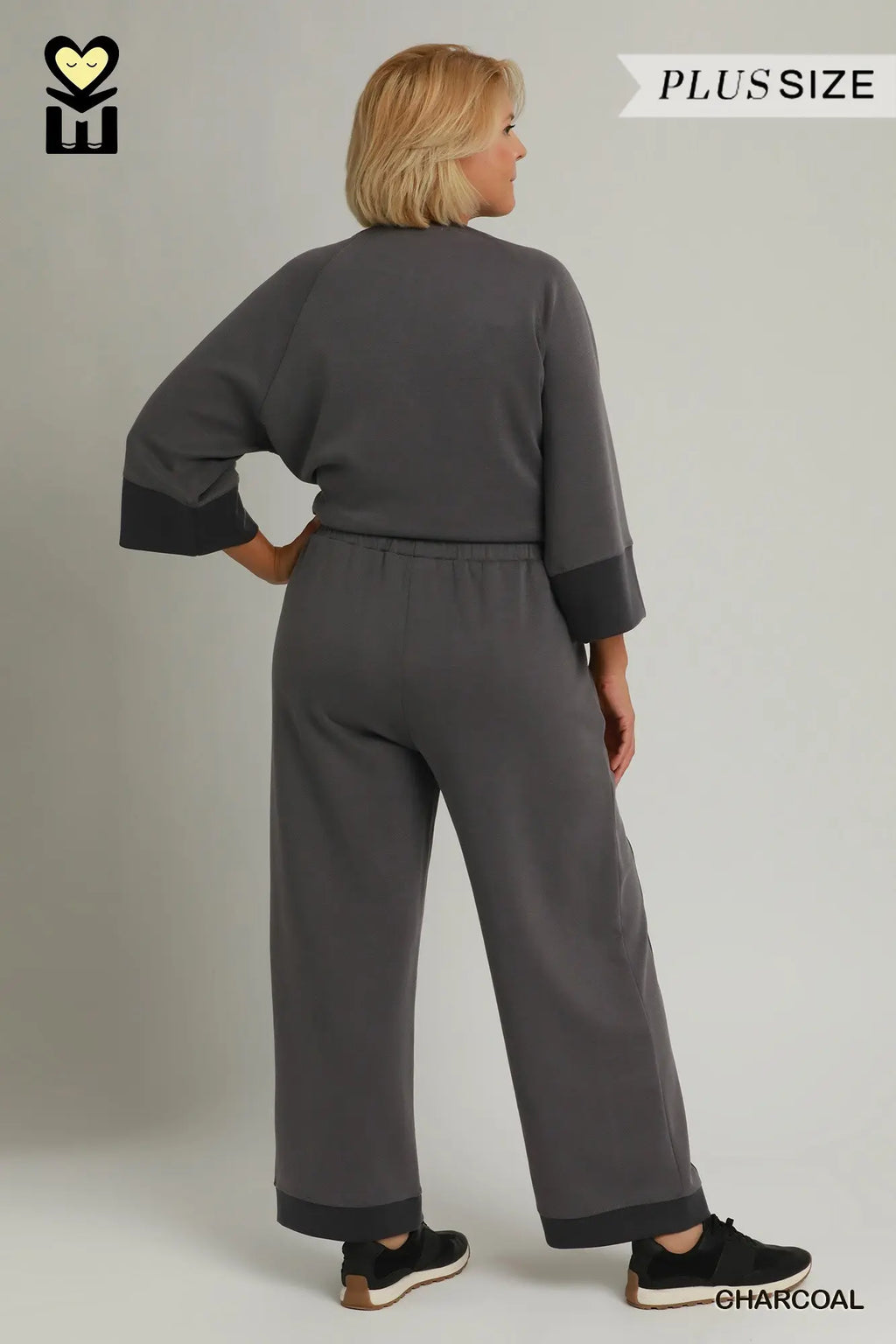 Curvy Charcoal Pant set