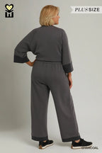 Curvy Charcoal Pant set