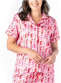 Boot print pajama top