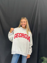 Load image into Gallery viewer, Reversible Heather Gray Georgia Crewneck
