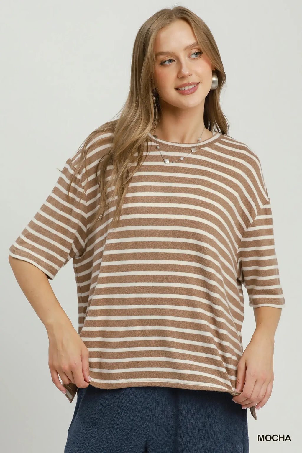 Mocha/Cream Striped Set