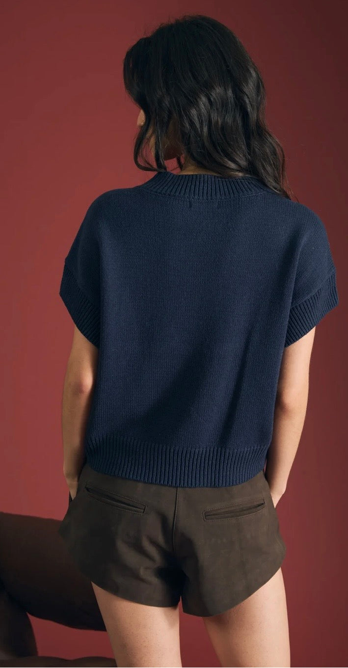 Navy Dog Sweater
