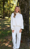 Ash Grey Wide Leg Terry pant w/pockets