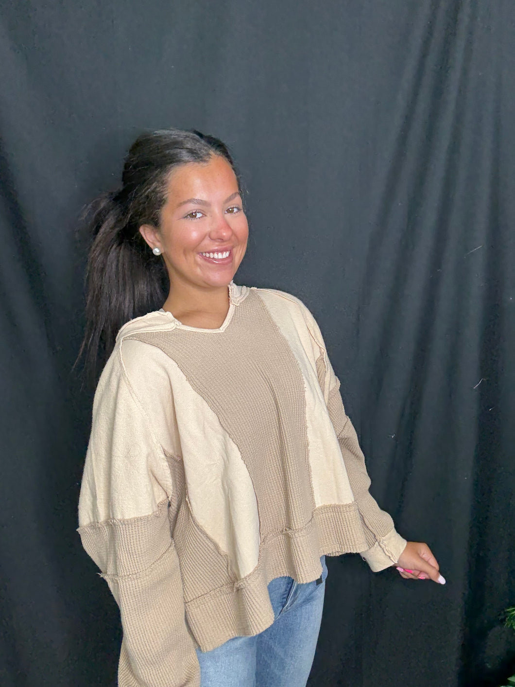 Beige Multi Sweatshirt