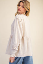 Ecru Babydoll Top