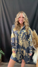 Load image into Gallery viewer, Metallic Denim Color Dress
