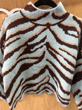 Blue Zebra Mockneck