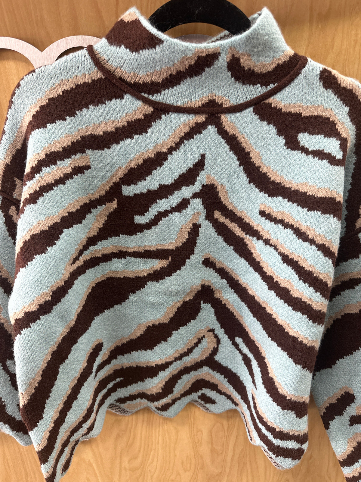 Blue Zebra Mockneck
