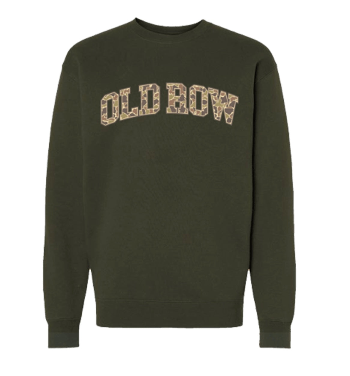 Old Row Army Green Camo Crewneck