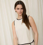 Natural Linen w/Black Trim Set