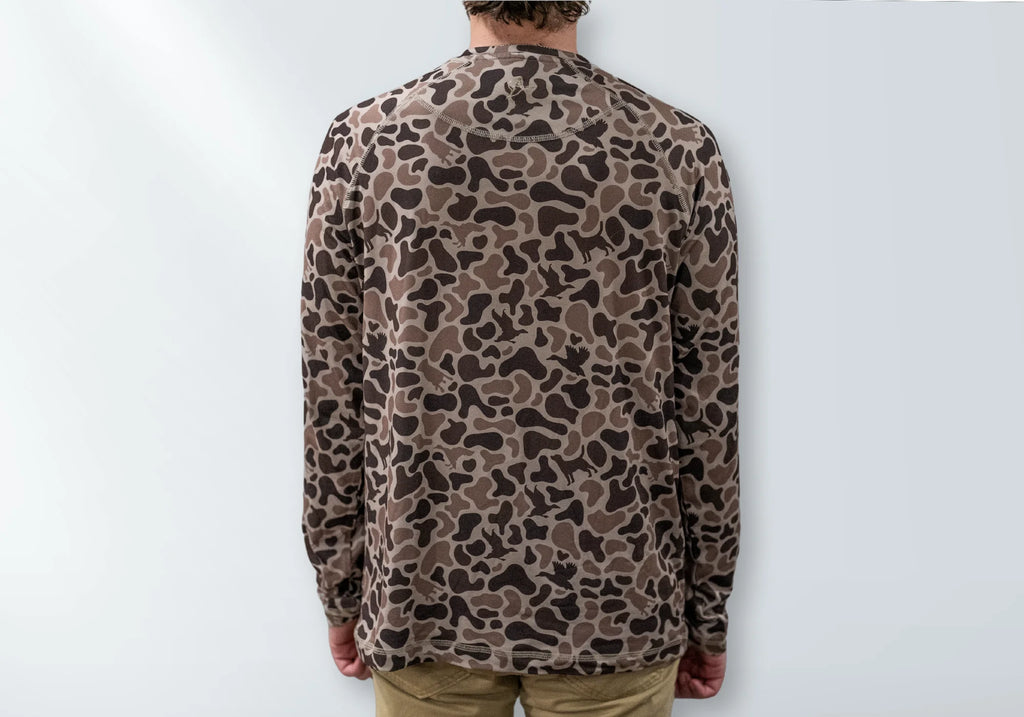 3 Button Henley-Mosul Camo