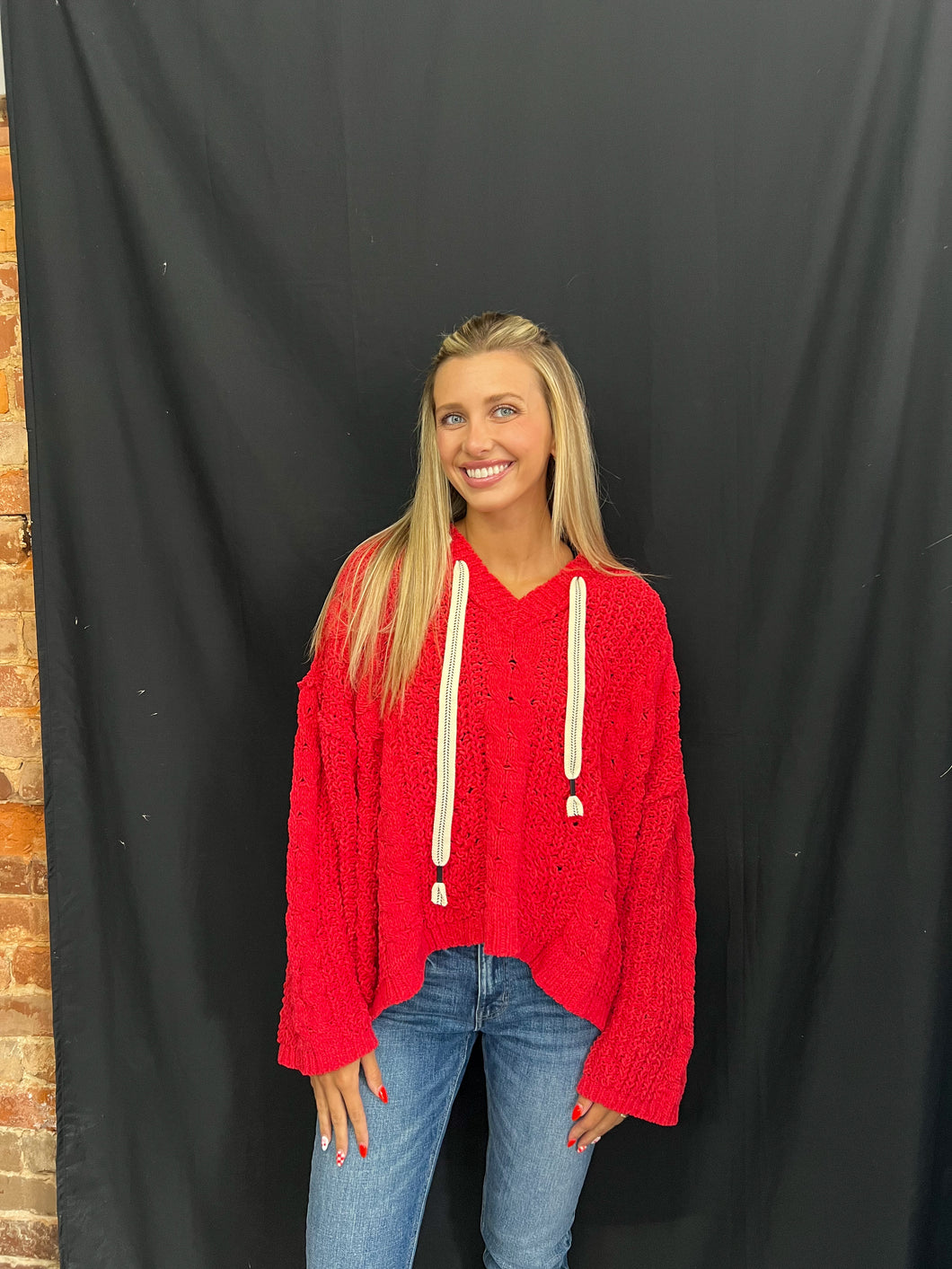 Cherry Red Sweatshirt