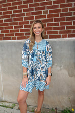 Load image into Gallery viewer, Blue Print Dress
