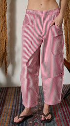 Red Stripe Boho Jean