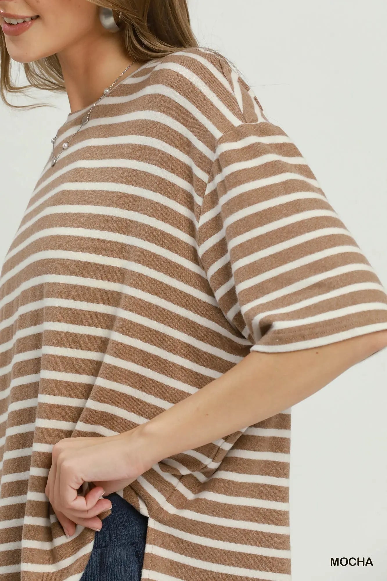 Mocha/Cream Striped Set