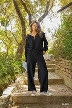 Umgee Black Knit Set