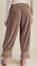 Load image into Gallery viewer, Mocha Gold Textured Lace Pants
