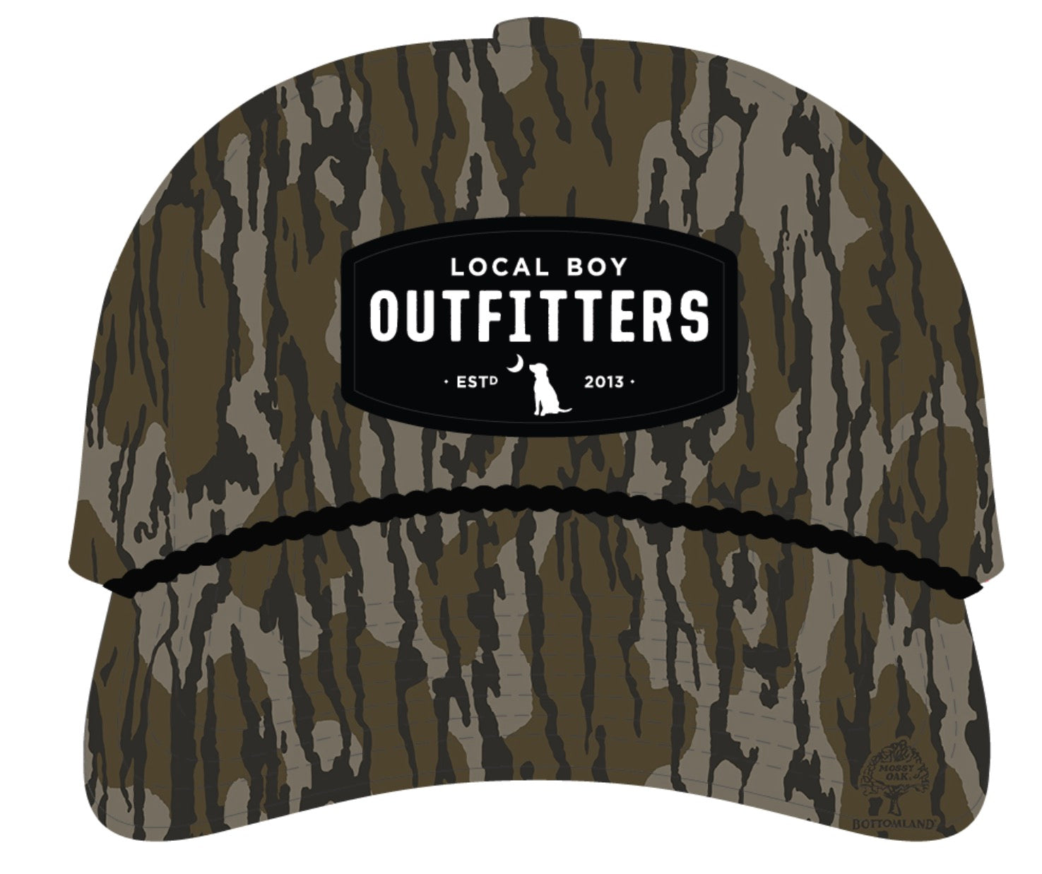 Youth Woven Patch High-Crown Rope Hat - Mossy Oak