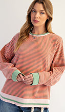 Load image into Gallery viewer, Coral Striped Long Sleeve
