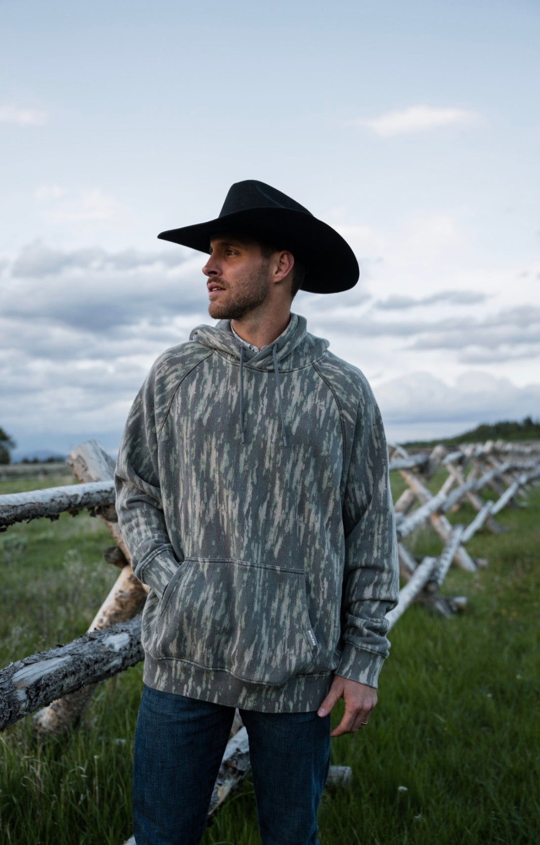 Vintage Washed Hoodie - Midland Camo