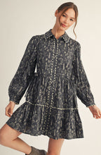 Load image into Gallery viewer, Ash grey long sleeve dress
