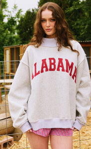 Grey Long Sleeve Reversible  Alabama Sweatshirt