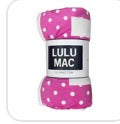 Hot Pink With White Dots Blanket