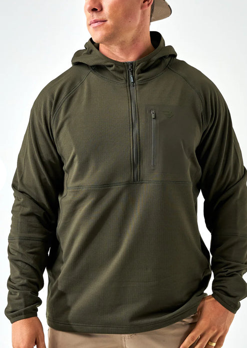 Mallard Green-Quarter Zip Blazer