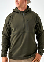 Mallard Green-Quarter Zip Blazer