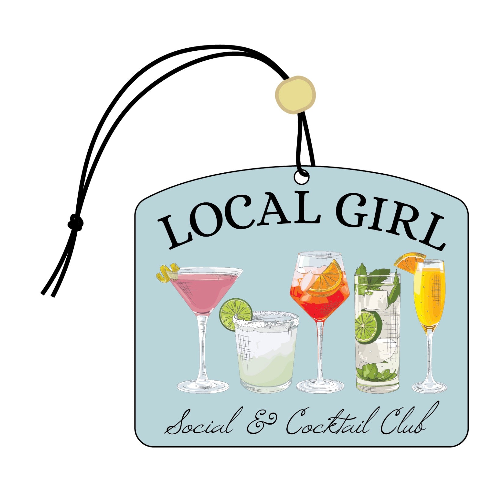 Local Girl Social & Cocktail Club Air Freshener (Forest)