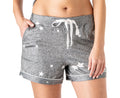 Grey star pajama shorts