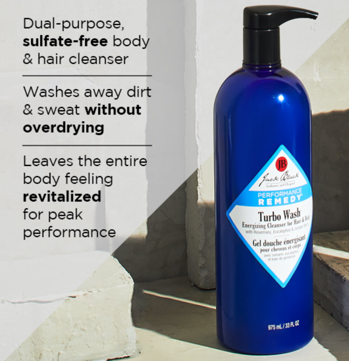 Turbo Wash® Energizing Cleanser for Hair & Body- 33 oz