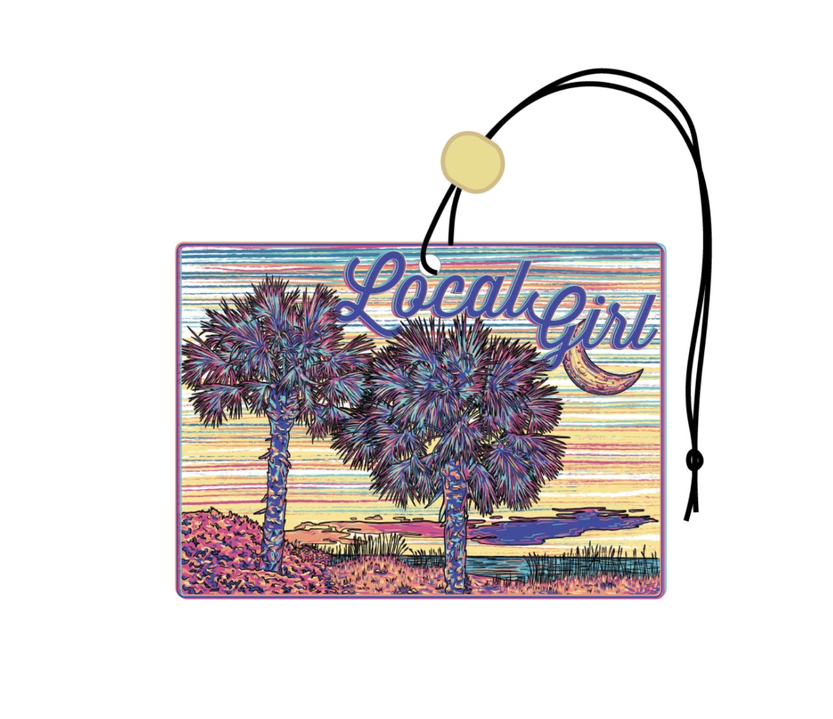 Local Girl Palmetto Air Freshener (Black Ice)
