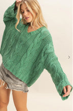 Load image into Gallery viewer, Jade/Green Textured Sweater
