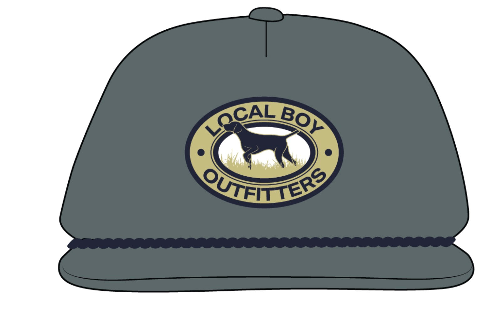 Youth Pointer Patch Low-Profile Rope Hat - Warm Gray