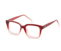 Red to clear ombré optical readers