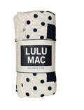 White With Black Dots Blanket
