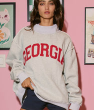 Load image into Gallery viewer, Reversible Heather Gray Georgia Crewneck
