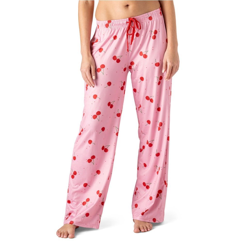 Cherry print pajama pants