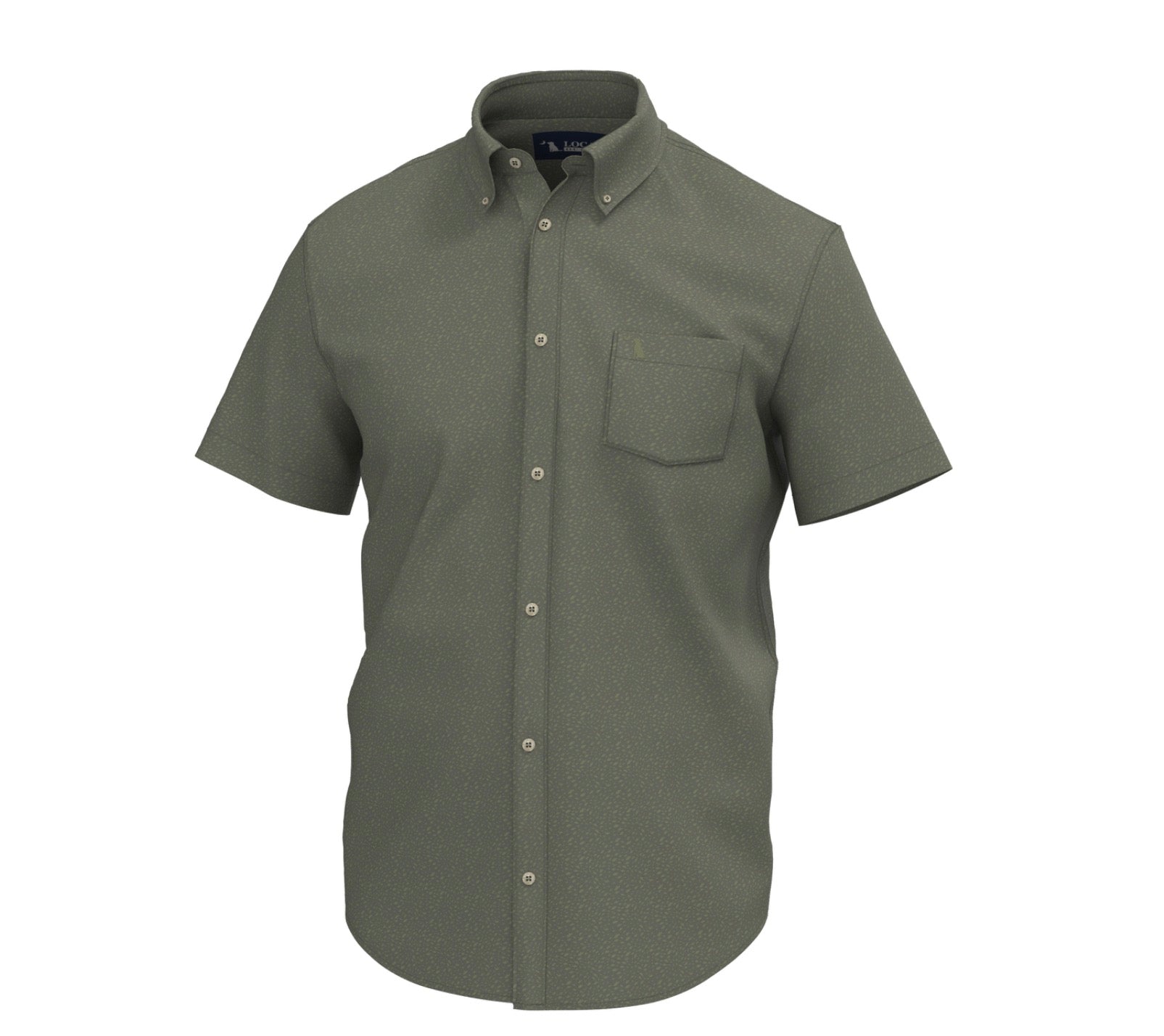 Lowcountry Button Down - Olive Shoal
